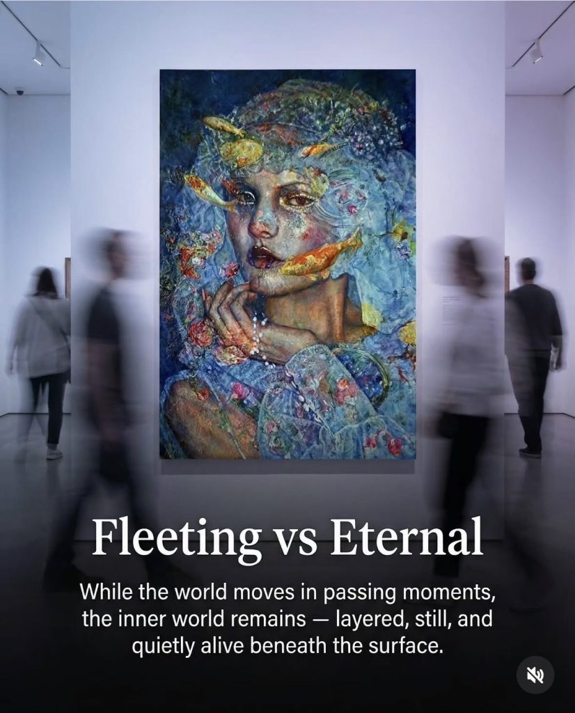 Fleeting vs Eternal
While the world moves in passing moments, the inner world remains - layered, still, and quietly alive beneath the surface.